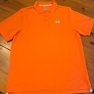 Under Armor Men's Vibrant Orange Polo Shirt